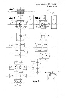 ZUSE-Bleche im Original-Patent