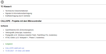 Calliope-Einsteiger-Projekte