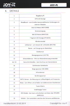 Baugruppenzuordnung